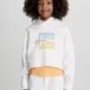 Calvin Klein Sweat à Capuche Boxy Avec Motif à Logo -Pas Cher Calvin Klein Magasin IG0IG02022 YAF main