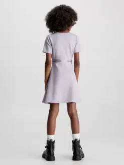 Calvin Klein Robe évasée En Milano Avec Logo -Pas Cher Calvin Klein Magasin IG0IG02048 PC1 alternate1