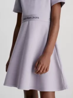 Calvin Klein Robe évasée En Milano Avec Logo -Pas Cher Calvin Klein Magasin IG0IG02048 PC1 alternate2