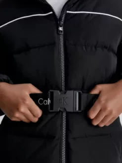 Calvin Klein Veste Slim Matelassée Avec Ceinture -Pas Cher Calvin Klein Magasin IG0IG02057 BEH alternate2