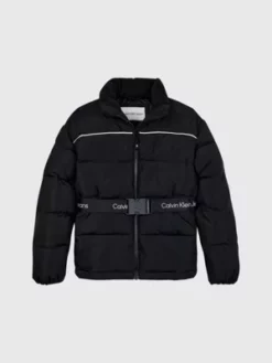 Calvin Klein Veste Slim Matelassée Avec Ceinture -Pas Cher Calvin Klein Magasin IG0IG02057 BEH alternate4