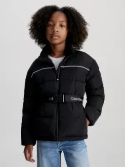 Calvin Klein Veste Slim Matelassée Avec Ceinture