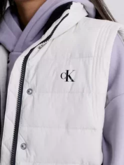 Calvin Klein Veste Sans Manches Matelassée En Nylon Froissé -Pas Cher Calvin Klein Magasin IG0IG02060 PGB alternate2