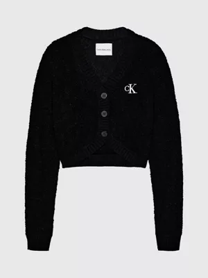 Calvin Klein Pull Gilet Court Bouclé 7 Calvin Klein Pull Gilet Court Bouclé – Image 5