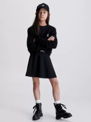 Calvin Klein Jupe évasée Avec Logo En Punto Milano 6 Calvin Klein Jupe évasée Avec Logo En Punto Milano – Image 4