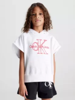 Calvin Klein Sweat-shirt à Capuche Et Manches Courtes Avec Logo