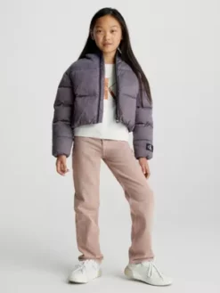 Calvin Klein Jean Droit Taille Haute Surteint -Pas Cher Calvin Klein Magasin IG0IG02162 1CD alternate3