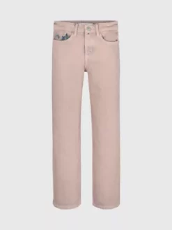 Calvin Klein Jean Droit Taille Haute Surteint -Pas Cher Calvin Klein Magasin IG0IG02162 1CD alternate4