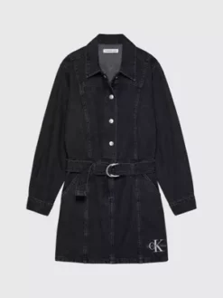 Calvin Klein Robe En Jean 11 Calvin Klein Robe En Jean -Pas Cher Calvin Klein Magasin IG0IG02167 1BY alternate4