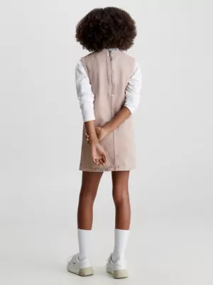 Calvin Klein Robe Chasuble En Jean Surteint 4 Calvin Klein Robe Chasuble En Jean Surteint – Image 2