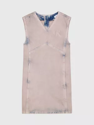 Calvin Klein Robe Chasuble En Jean Surteint 7 Calvin Klein Robe Chasuble En Jean Surteint – Image 5