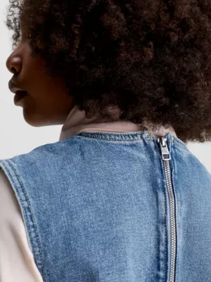 Calvin Klein Robe Chasuble En Jean 5 Calvin Klein Robe Chasuble En Jean – Image 3