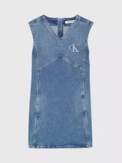 Calvin Klein Robe Chasuble En Jean 11 Calvin Klein Robe Chasuble En Jean -Pas Cher Calvin Klein Magasin IG0IG02169 1BJ alternate4
