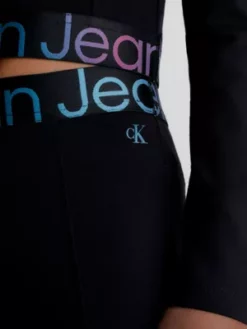 Calvin Klein Pantalon évasé En Milano Avec Logo -Pas Cher Calvin Klein Magasin IG0IG02179 BEH alternate2