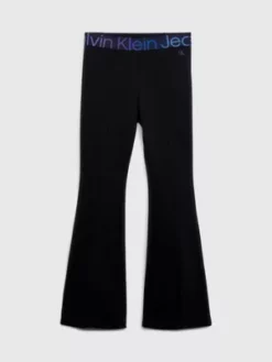 Calvin Klein Pantalon évasé En Milano Avec Logo -Pas Cher Calvin Klein Magasin IG0IG02179 BEH alternate4