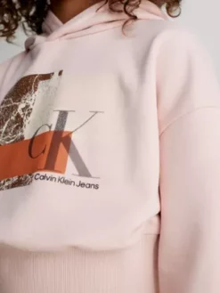 Calvin Klein Sweat-shirt à Capuche Boxy Avec Graphique à Logo -Pas Cher Calvin Klein Magasin IG0IG02200 TLT alternate2