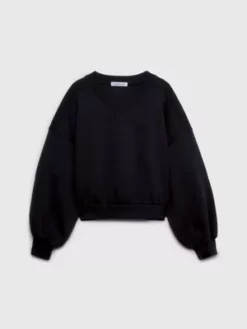 Calvin Klein Sweat-shirt Boxy Avec Col En V -Pas Cher Calvin Klein Magasin IG0IG02201 BEH alternate4