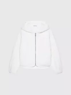 Calvin Klein Sweat-shirt à Capuche Relaxed, Duveteux Et Zippé -Pas Cher Calvin Klein Magasin IG0IG02203 YBI alternate4