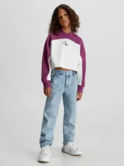 Calvin Klein Sweat-shirt à Capuche Boxy Color-block Avec Logo -Pas Cher Calvin Klein Magasin IG0IG02212 VAC alternate3