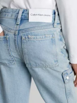 Calvin Klein Jean Cargo Droit Taille Haute 9 Calvin Klein Jean Cargo Droit Taille Haute -Pas Cher Calvin Klein Magasin IG0IG02365 1AA alternate2