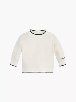 Calvin Klein Pull En Maille Côtelée Pour Nouveau-né 3 Calvin Klein Pull En Maille Côtelée Pour Nouveau-né