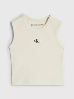 Calvin Klein Débardeur Côtelé Pour Nouveau-né