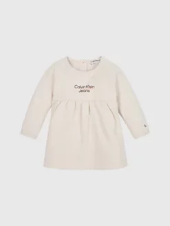 Calvin Klein Robe En Polaire Avec Logo Pour Nouveau-né