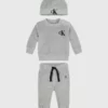 Calvin Klein Ensemble Cadeau Survêtement Et Bonnet Pour Nouveau-né