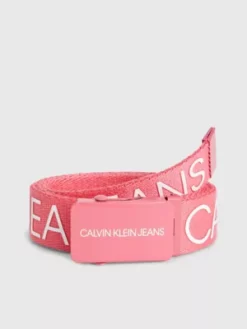 Calvin Klein Ceinture Unisexe En Toile Avec Logo