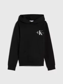 Calvin Klein Sweat-shirt à Capuche Unisexe En Coton -Pas Cher Calvin Klein Magasin IU0IU00266 BEH alternate7
