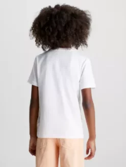 Calvin Klein T-shirt En Coton Bio Avec Logo Pour Enfant -Pas Cher Calvin Klein Magasin IU0IU00267 0K6 alternate3