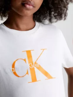 Calvin Klein T-shirt En Coton Bio Avec Logo Pour Enfant -Pas Cher Calvin Klein Magasin IU0IU00267 0K6 alternate5