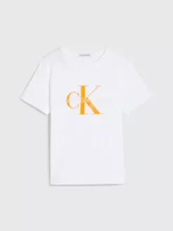 Calvin Klein T-shirt En Coton Bio Avec Logo Pour Enfant -Pas Cher Calvin Klein Magasin IU0IU00267 0K6 alternate7