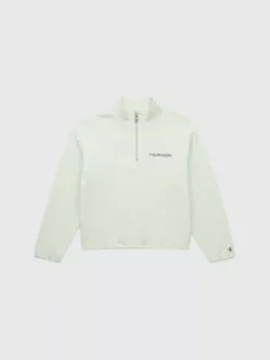 Calvin Klein Sweat Unisexe Relaxed Avec Col Zippé -Pas Cher Calvin Klein Magasin IU0IU00294 LKI alternate7