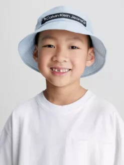 Calvin Klein Bob Avec Logo Pour Enfant -Pas Cher Calvin Klein Magasin IU0IU00428 CYR alternate2