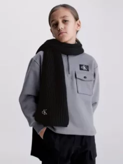 Calvin Klein Écharpe Unisexe Côtelée -Pas Cher Calvin Klein Magasin IU0IU00446 BEH alternate3