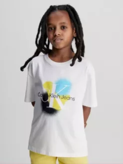 Calvin Klein T-shirt Unisexe à Imprimé éclaboussures -Pas Cher Calvin Klein Magasin IU0IU00463 YAF alternate2