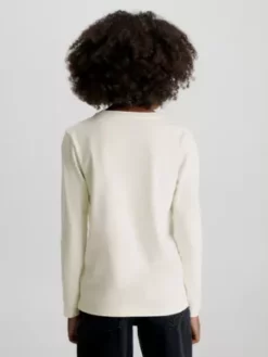 Calvin Klein T-shirt Unisexe à Manches Longues -Pas Cher Calvin Klein Magasin IU0IU00519 YBI alternate3