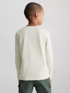 Calvin Klein T-shirt Unisexe à Manches Longues -Pas Cher Calvin Klein Magasin IU0IU00519 YBI alternate4