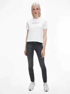Calvin Klein High Rise Skinny Jean -Pas Cher Calvin Klein Magasin J20J214105 1BZ alternate1
