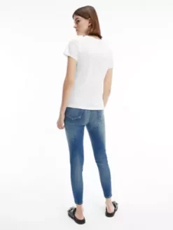 Calvin Klein Lot De 2 T-shirts Slim En Coton -Pas Cher Calvin Klein Magasin J20J214364 0K4 alternate2