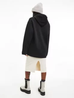 Calvin Klein Sweat-shirt à Capuche Oversize Avec Logo 11 Calvin Klein Sweat-shirt à Capuche Oversize Avec Logo -Pas Cher Calvin Klein Magasin J20J219757 BEH alternate3