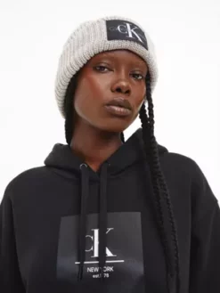 Calvin Klein Sweat-shirt à Capuche Oversize Avec Logo 12 Calvin Klein Sweat-shirt à Capuche Oversize Avec Logo -Pas Cher Calvin Klein Magasin J20J219757 BEH alternate4