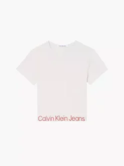 Calvin Klein T-shirt En Coton Recyclé Avec Logo Tape 13 Calvin Klein T-shirt En Coton Recyclé Avec Logo Tape -Pas Cher Calvin Klein Magasin J20J219893 ACF alternate5
