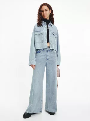 Calvin Klein Chemise Courte Oversize En Jean 4 Calvin Klein Chemise Courte Oversize En Jean – Image 2