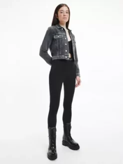 Calvin Klein Veste Courte En Jean -Pas Cher Calvin Klein Magasin J20J220231 1BZ alternate1