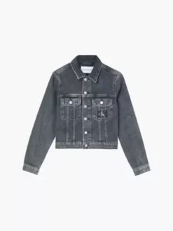 Calvin Klein Veste Courte En Jean -Pas Cher Calvin Klein Magasin J20J220231 1BZ alternate4