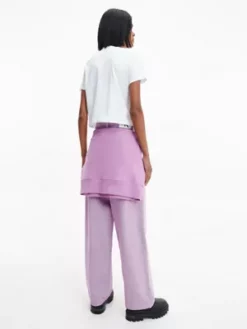 Calvin Klein T-shirt Court En Coton Bio -Pas Cher Calvin Klein Magasin J20J220276 YAF alternate3