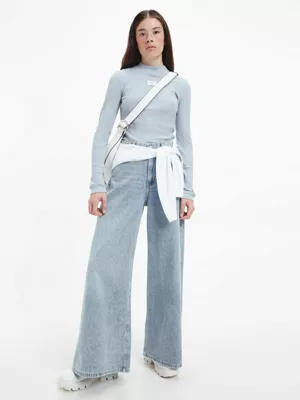 Calvin Klein Haut Slim à Manches Longues Côtelé 5 Calvin Klein Haut Slim à Manches Longues Côtelé – Image 3