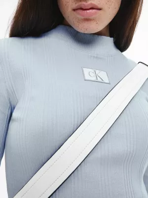 Calvin Klein Haut Slim à Manches Longues Côtelé 7 Calvin Klein Haut Slim à Manches Longues Côtelé – Image 5